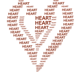 Heart Figure Done By Words