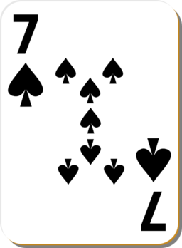 White Deck 7 Of Spades