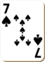 White Deck 7 Of Spades