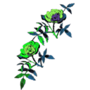 download Rose Decoration In Color clipart image with 90 hue color
