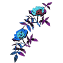download Rose Decoration In Color clipart image with 180 hue color