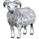 download Sheep clipart image with 180 hue color