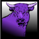 download Bull Head clipart image with 270 hue color