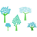 download Trees clipart image with 90 hue color