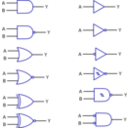 download Logic Functions Digital Electronics clipart image with 0 hue color