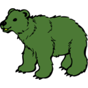 download Young Brown Bear clipart image with 90 hue color