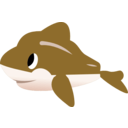 download Dolphin clipart image with 180 hue color