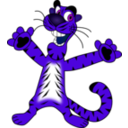 download Happy Tiger clipart image with 225 hue color
