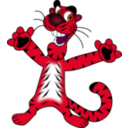 download Happy Tiger clipart image with 315 hue color