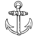 download Anchor clipart image with 45 hue color