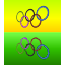 download Olympic Rings clipart image with 225 hue color