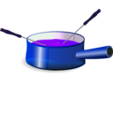 download Fondue clipart image with 225 hue color