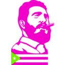 download Fidel Castro Cuba clipart image with 90 hue color