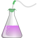 download Bubbling Erlenmeyer clipart image with 90 hue color