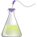download Bubbling Erlenmeyer clipart image with 225 hue color