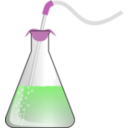 download Bubbling Erlenmeyer clipart image with 270 hue color