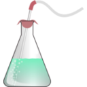 download Bubbling Erlenmeyer clipart image with 315 hue color