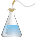 download Bubbling Erlenmeyer clipart image with 0 hue color