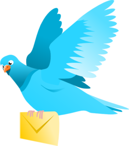 A Flying Pigeon Delivering A Message