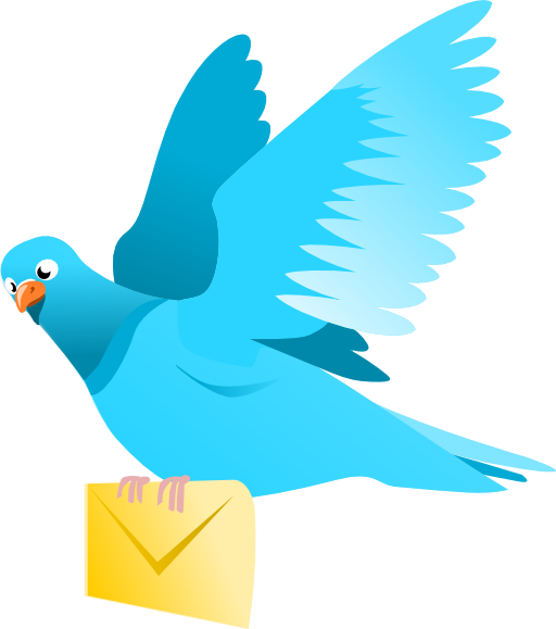 A Flying Pigeon Delivering A Message