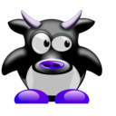 download Tux Vache V1 2 clipart image with 225 hue color