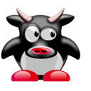download Tux Vache V1 2 clipart image with 315 hue color