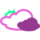 download Simple Weather Symbols clipart image with 90 hue color