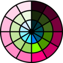 download Funky Circle clipart image with 90 hue color