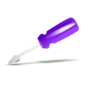 download Screwdriver Icon clipart image with 270 hue color