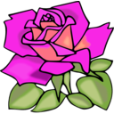 download Red Rose clipart image with 315 hue color