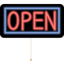 Open Neon Sign