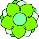 download Flower 01 clipart image with 90 hue color