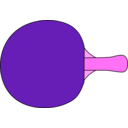 download Table Tennis Racquet clipart image with 270 hue color