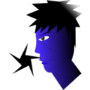 download Ninja clipart image with 225 hue color