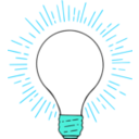 download Lightbulb 2 clipart image with 135 hue color