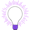 download Lightbulb 2 clipart image with 225 hue color