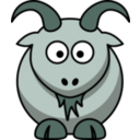 download Cartoon Goat clipart image with 135 hue color