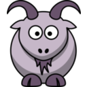 download Cartoon Goat clipart image with 270 hue color