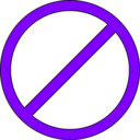 download Do Not clipart image with 270 hue color