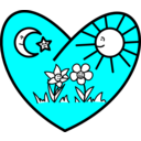 download Muslim Valentine clipart image with 180 hue color
