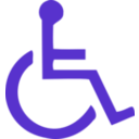 download Wheelchair Symbol clipart image with 135 hue color