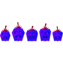 download Halloween Pumpkins clipart image with 225 hue color