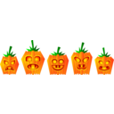 download Halloween Pumpkins clipart image with 0 hue color