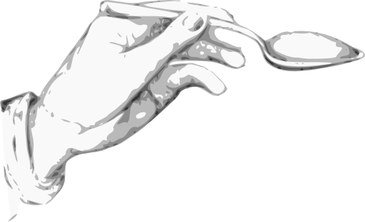 Hand Holding A Spoon