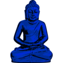 download Golden Buddha clipart image with 180 hue color