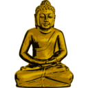 download Golden Buddha clipart image with 0 hue color