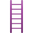 download Ladder Flat clipart image with 270 hue color
