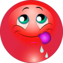 download Delicious Smiley Emoticon clipart image with 315 hue color