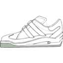 download Gym Shoe clipart image with 270 hue color
