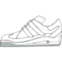 download Gym Shoe clipart image with 315 hue color